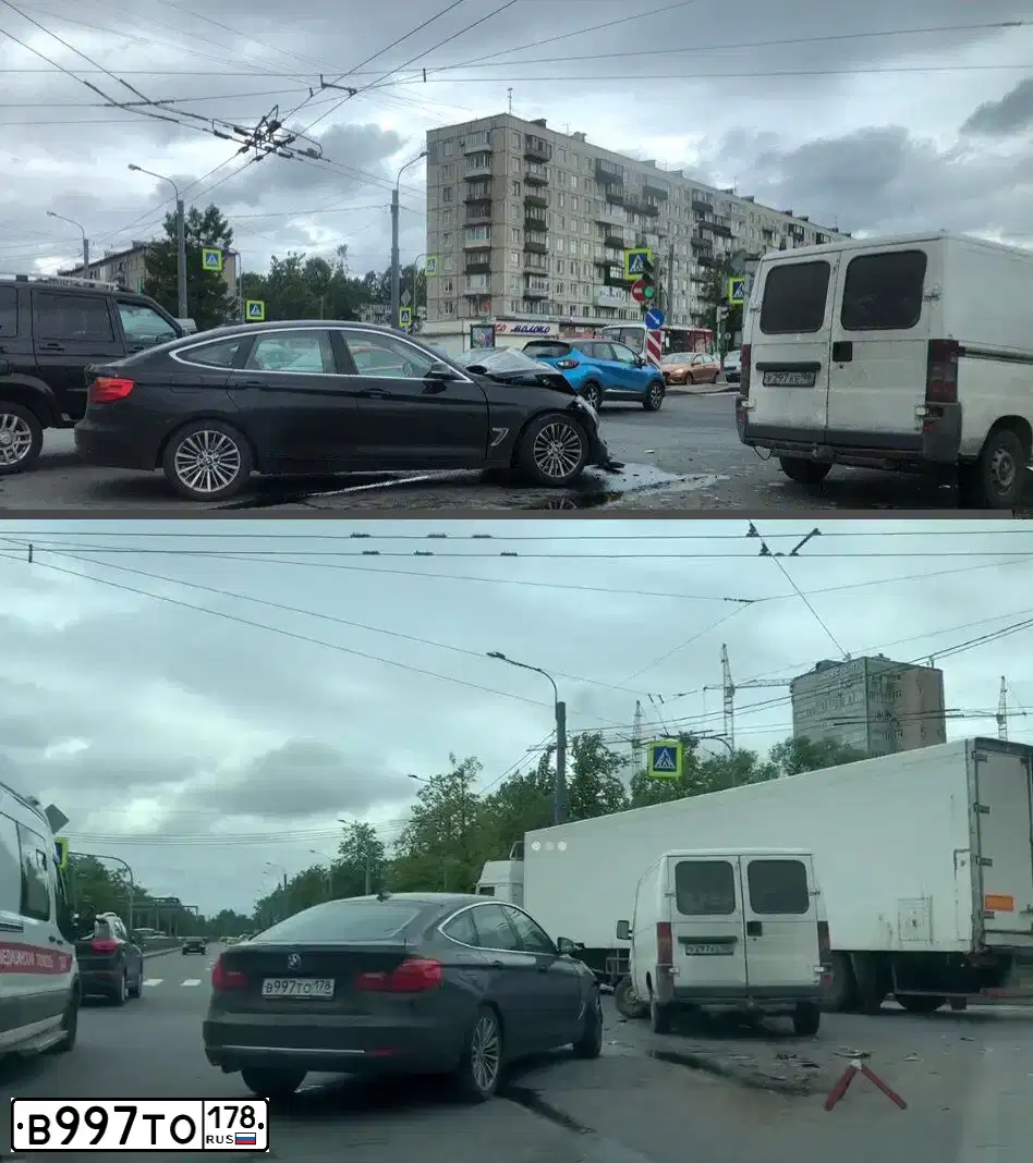 Фото автомобиля BMW SERIE 3 GT, 2014 — госномер В997ТО178. Цвет: ЧЕРНЫЙ