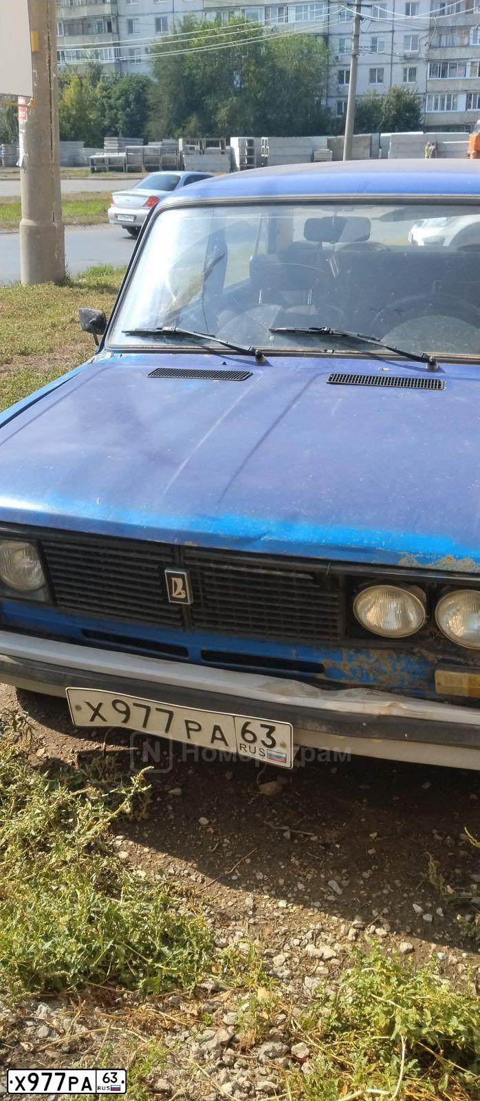 Фото автомобиля LADA 2106, 2002 — госномер Х977РА63. Цвет: НЕИЗВЕСТНЫЙ
