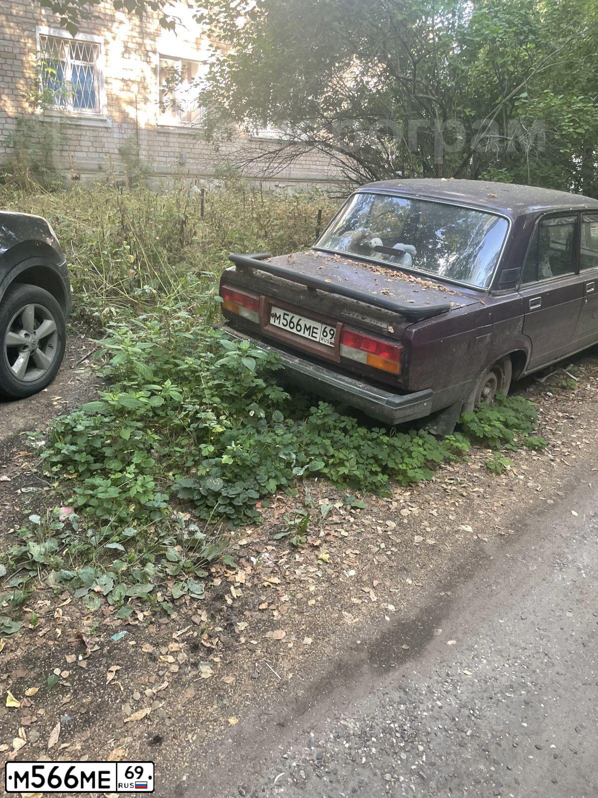 Фото автомобиля ZAZ LANOS, 2007 — госномер М566МЕ69. Цвет: ВИШНЕВЫЙ