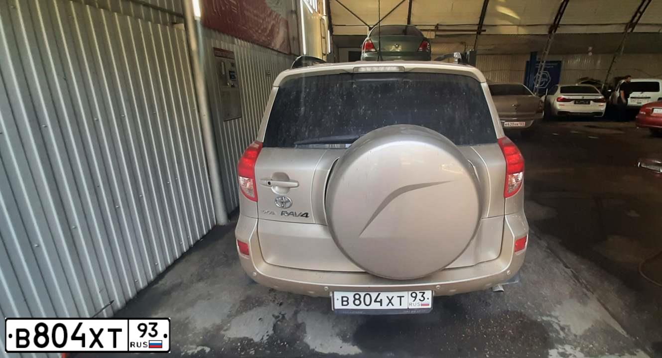 Фото автомобиля TOYOTA RAV4, 2008 — госномер В804ХТ93. Цвет: БЕЖЕВЫЙ