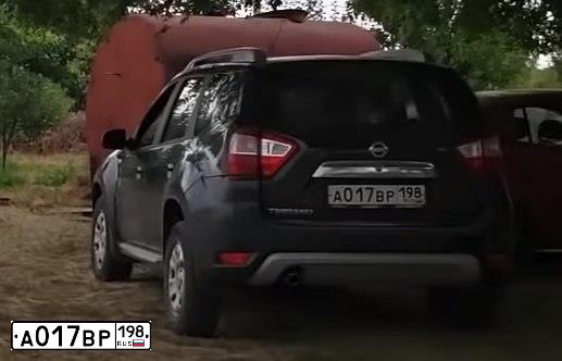 Фото автомобиля NISSAN TERRANO, 2018 — госномер А017ВР198. Цвет: ЧЕРНЫЙ