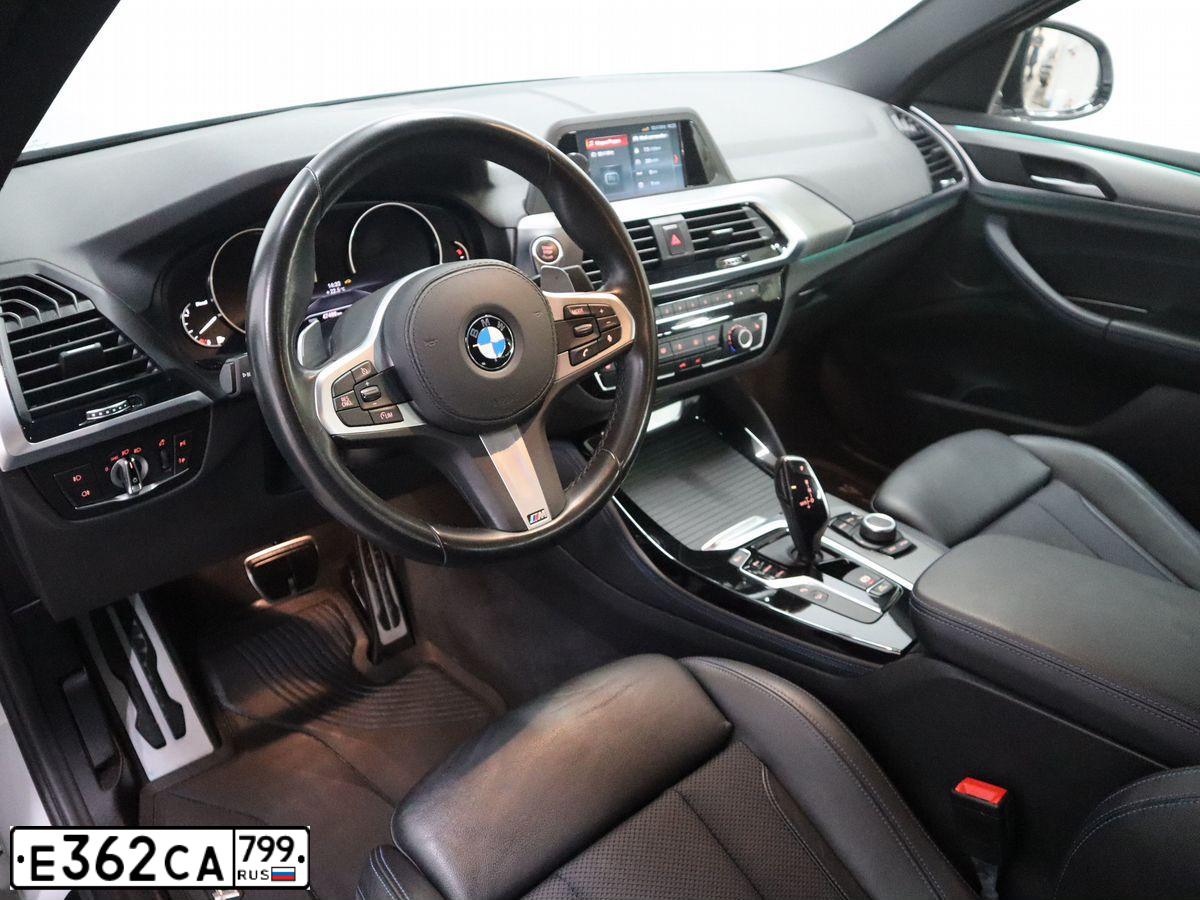 Фото автомобиля BMW X4, 2019 — госномер Е362СА799. Цвет: Серебристый