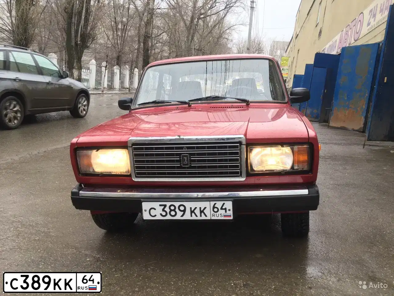 Фото автомобиля LADA 2107, 2000 — госномер С389КК64. Цвет: Красный