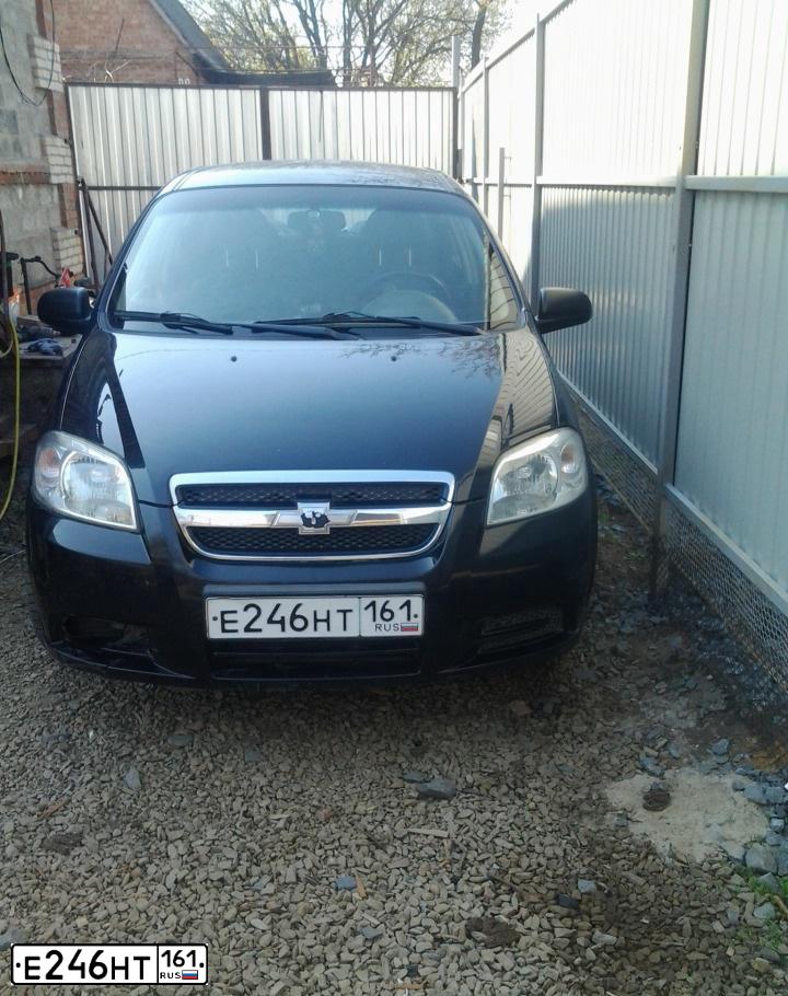Фото автомобиля CHEVROLET T AVEO, 2011 — госномер Е246НТ161. Цвет: ЧЕРНЫЙ
