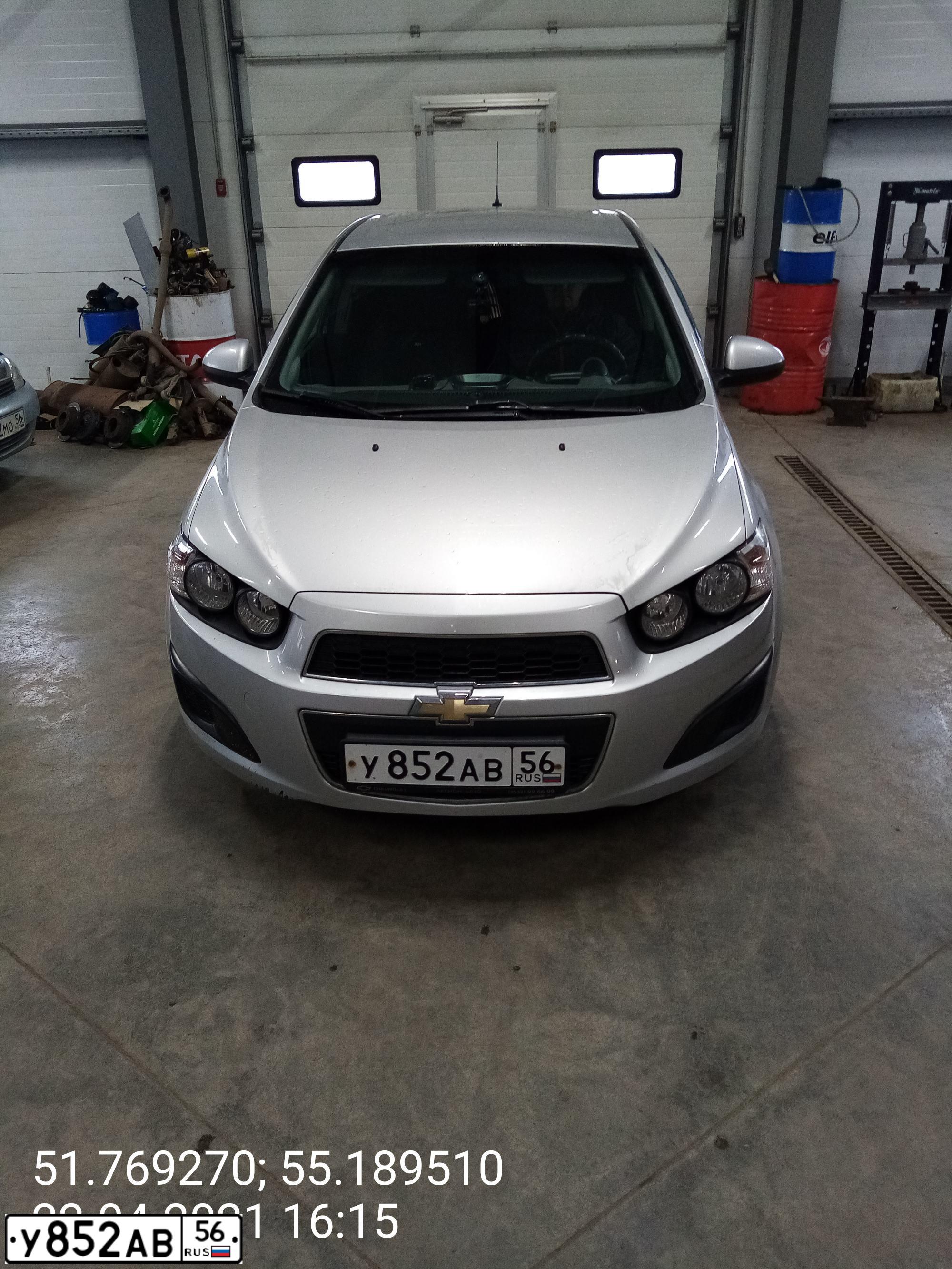 Фото автомобиля CHEVROLET AVEO, 2013 — госномер У852АВ56