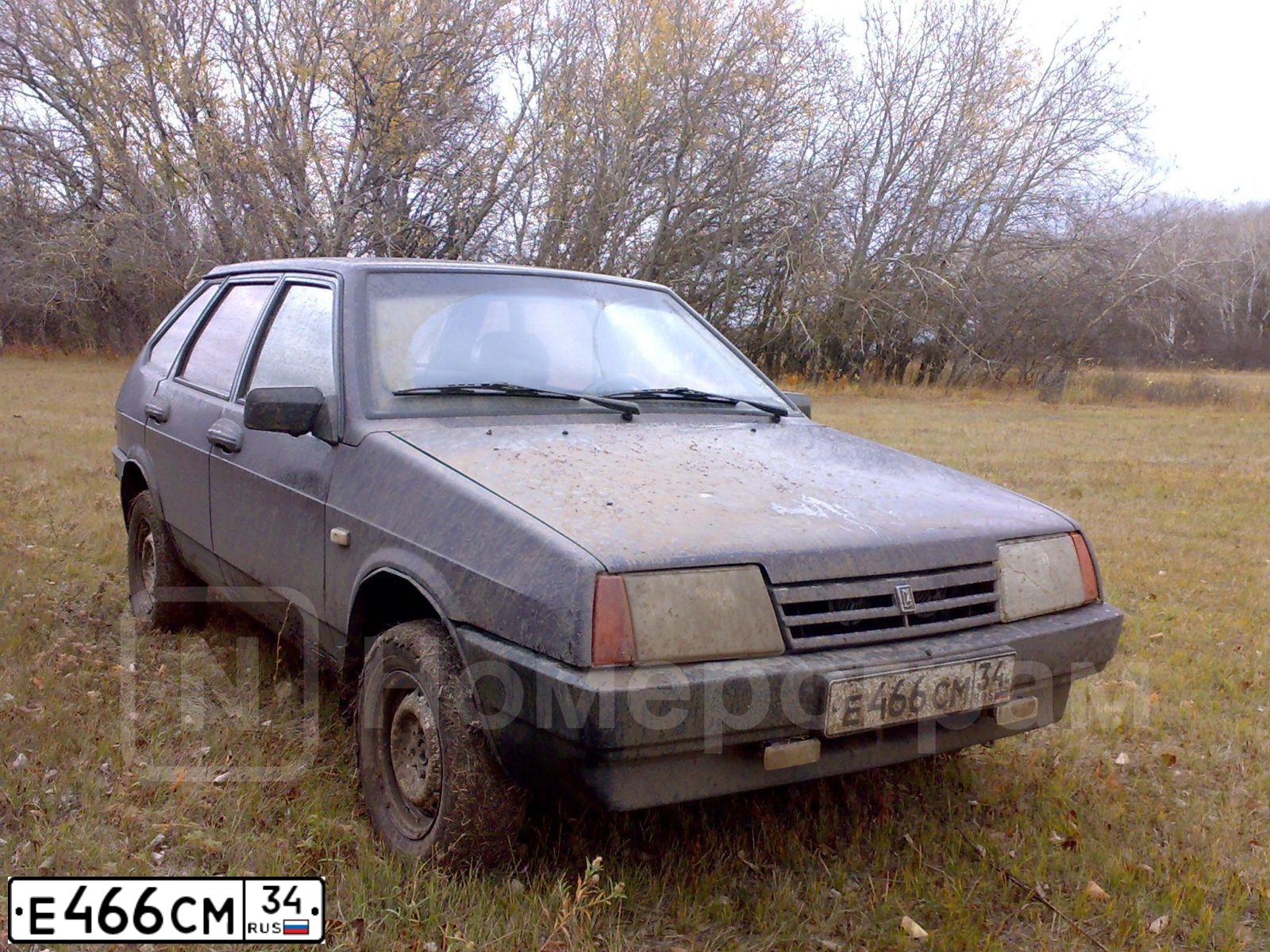 Фото автомобиля LADA 2109 SAMARA, 1997 — госномер Е466СМ34. Цвет: БАКЛАЖАНОВЫЙ