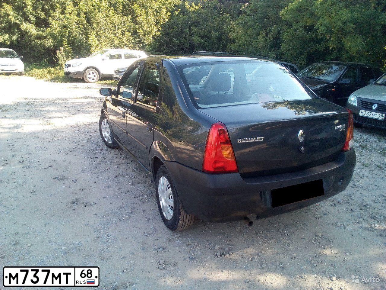 Фото автомобиля RENAULT LOGAN, 2010 — госномер М737МТ68. Цвет: БЕЖЕВЫЙ