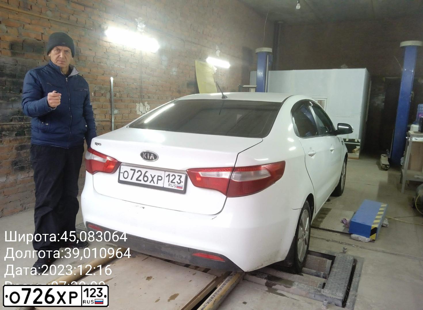 Фото автомобиля KIA RIO, 2012 — госномер Е095НХ761