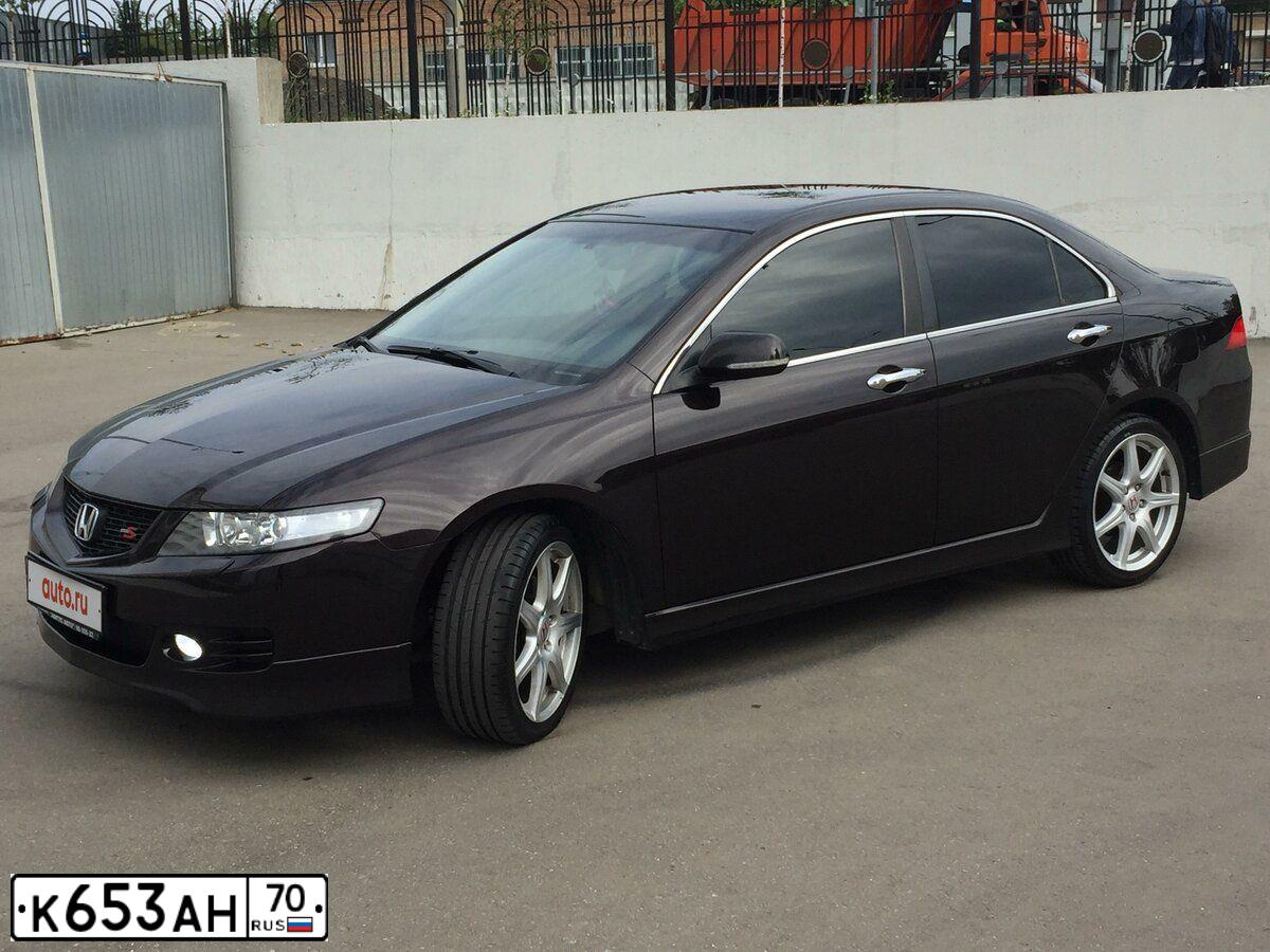 Фото автомобиля HONDA ACCORD, 2006 — госномер К653АН70. Цвет: ТЕМНО-КОРИЧНЕВЫЙ