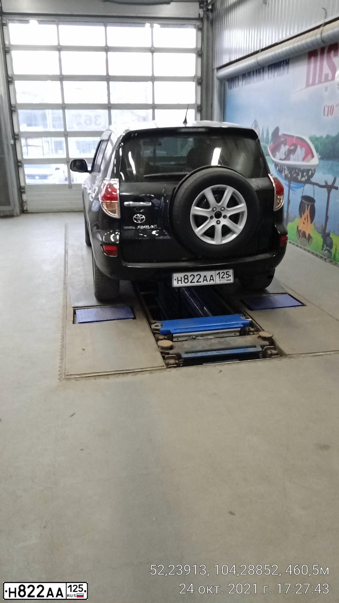Фото автомобиля TOYOTA RAV4, 2008 — госномер Е533КЕ138. Цвет: ЧЕРНЫЙ