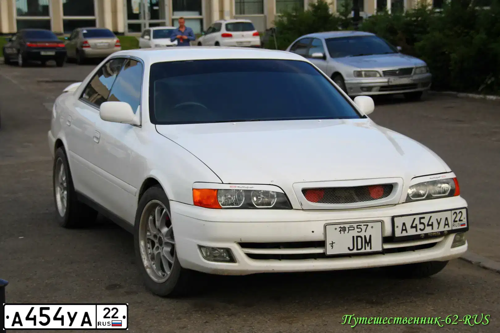 Фото автомобиля MITSUBISHI OUTLANDER, 2008 — госномер А454УА22. Цвет: ЧЕРНЫЙ