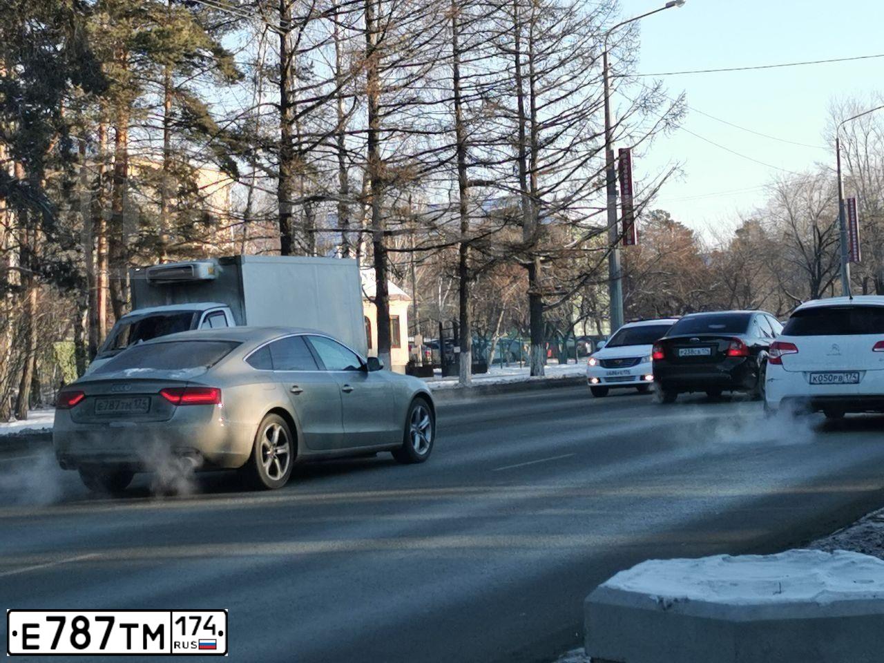 Фото автомобиля AUDI A5, 2012 — госномер Е787ТМ174. Цвет: СЕРО-ЗОЛОТИСТЫЙ