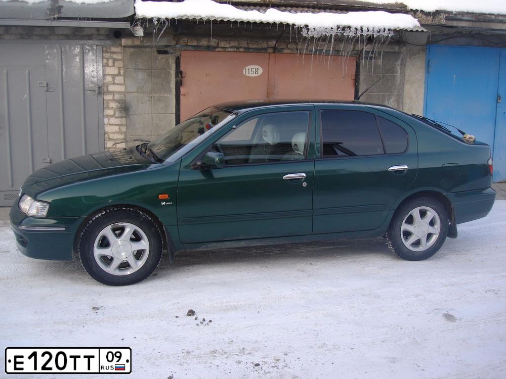 Фото автомобиля NISSAN PRIMERA, 1997 — госномер У963ЕХ78. Цвет: ЗЕЛЕНЫЙ