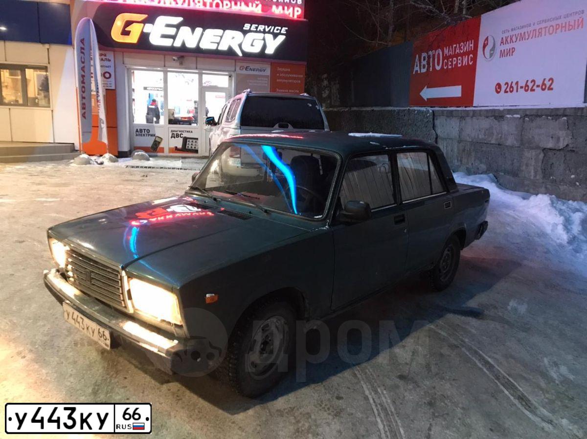 Фото автомобиля LADA 2107, 2004 — госномер С777ХС196. Цвет: Темно-зеленый