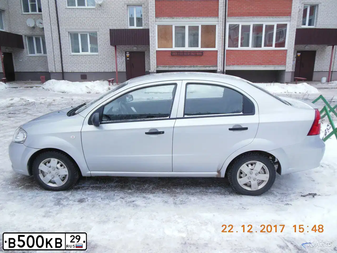 Фото автомобиля CHEVROLET AVEO, 2007 — госномер М706МТ29