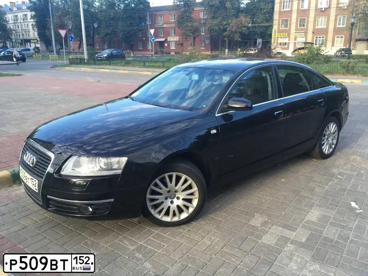 Фото автомобиля AUDI A6, 2006 — госномер К859ХА12. Цвет: ЧЕРНЫЙ