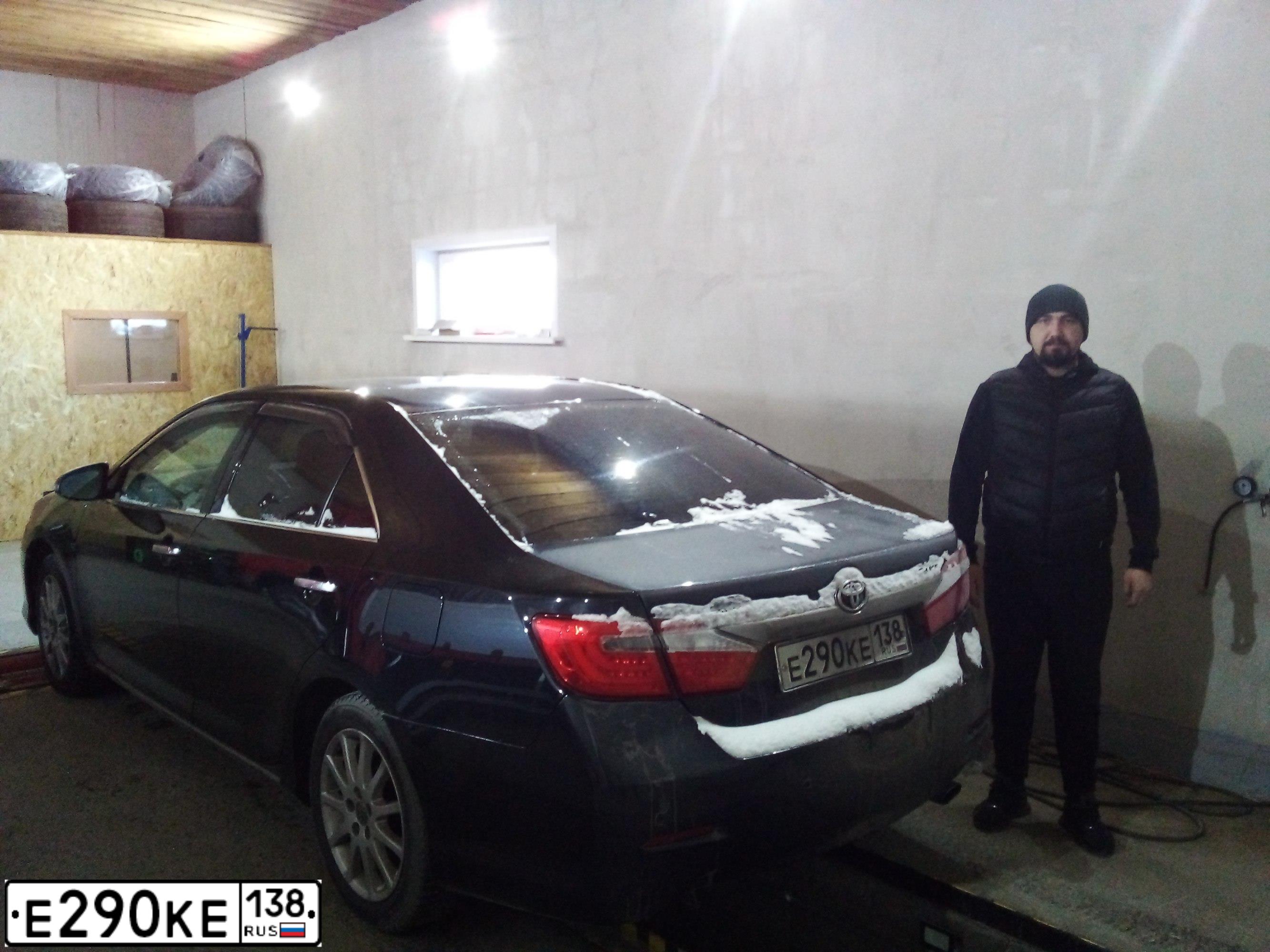 Фото автомобиля ТОЙОТА КАМРИ, 2012 — госномер А644НС03. Цвет: ЧЕРНЫЙ