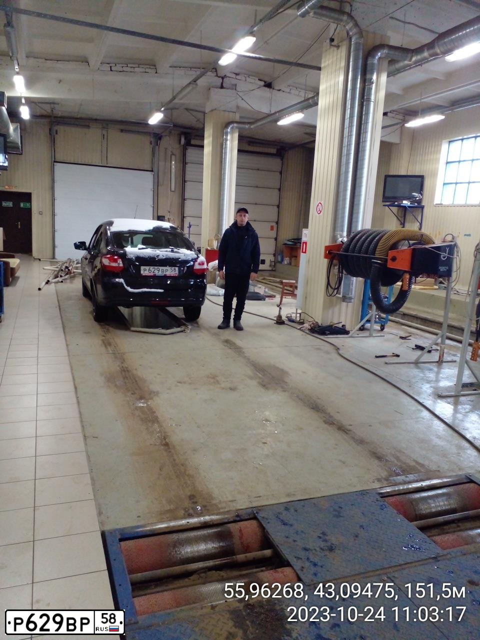 Фото автомобиля LADA 2191 GRANTA, 2015 — госномер А306ЕВ252. Цвет: ЧЕРНЫЙ