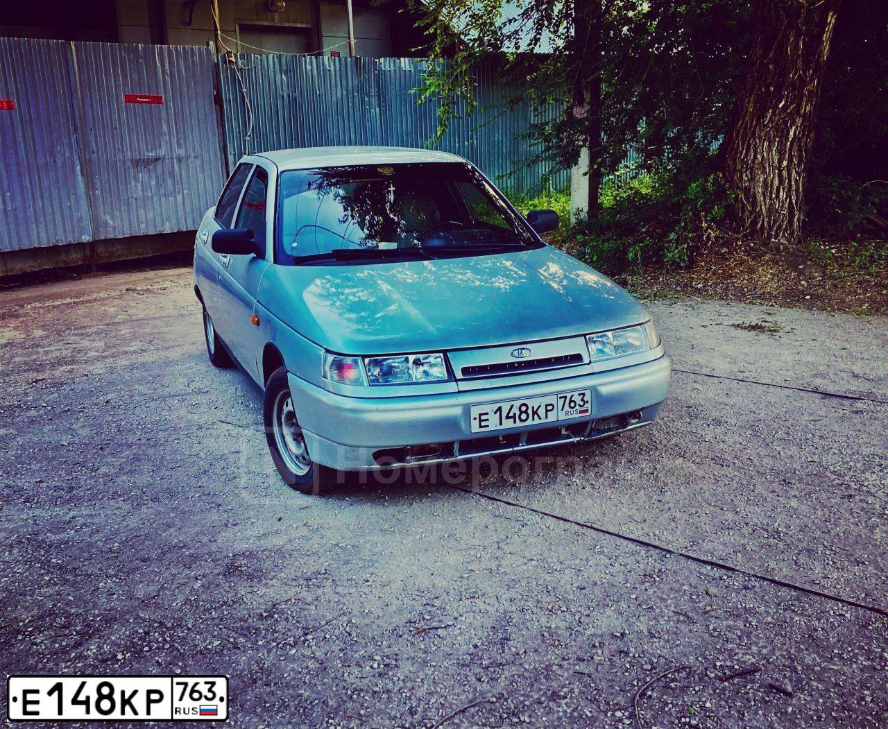 Фото автомобиля LADA 2110, 2002 — госномер Е148КР763. Цвет: СВЕТЛО-СЕРЕБРИСТЫЙ МЕТАЛЛ