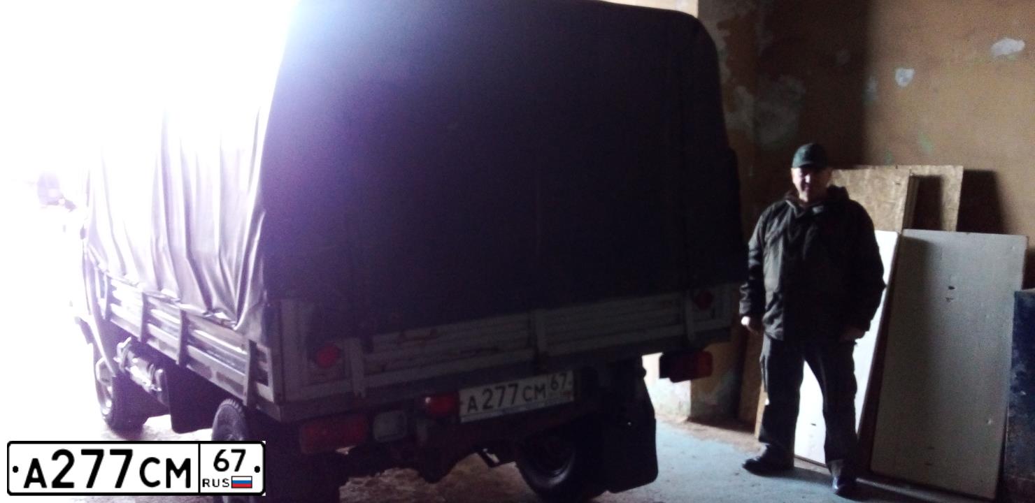 Фото автомобиля UAZ 3303, 2015 — госномер А277СМ67. Цвет: ЗАЩИТНЫЙ