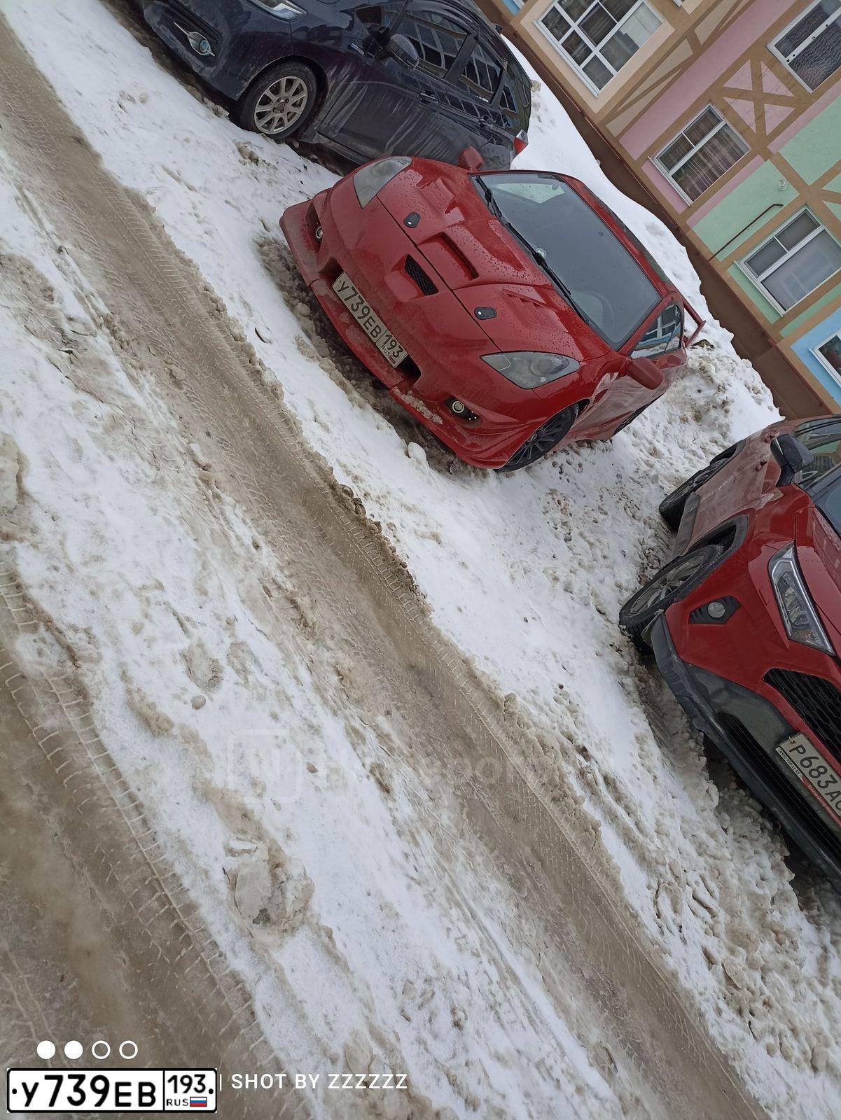 Фото автомобиля TOYOTA CELICA, 2001 — госномер У739ЕВ193. Цвет: Красный