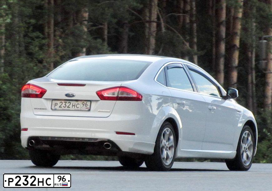 Фото автомобиля FORD MONDEO, 2013 — госномер С580ТК196. Цвет: ЧЕРНЫЙ