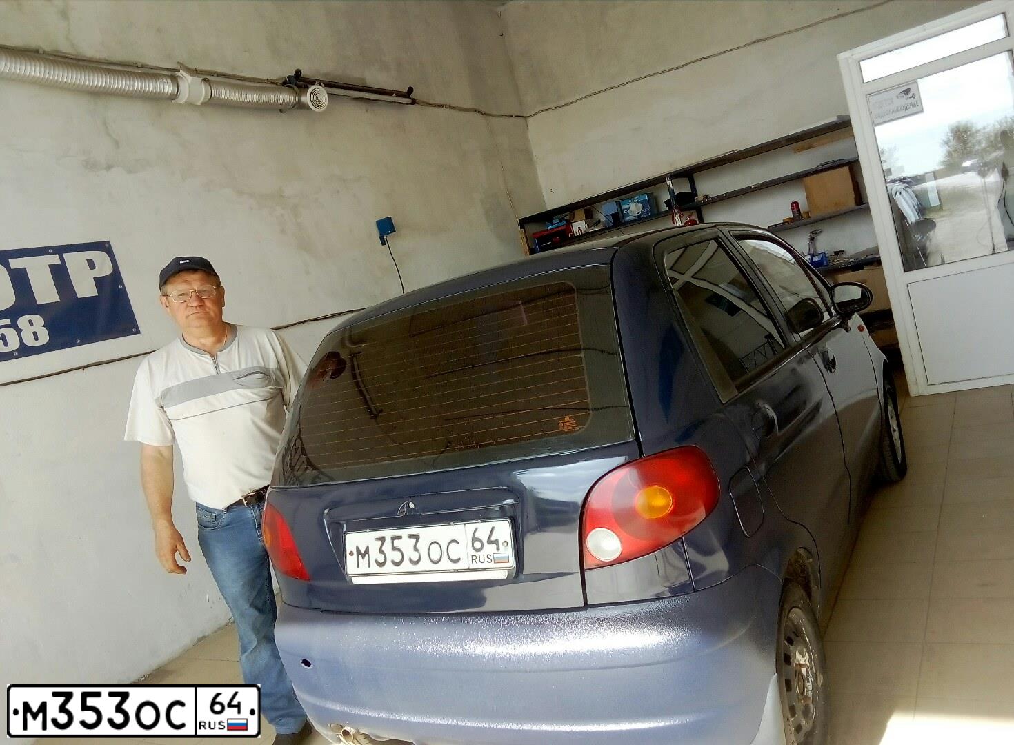 Фото автомобиля DAEWOO MATIZ, 2004 — госномер Т334АН58. Цвет: СИНИЙ (ТЕМНО-СИНИЙ)
