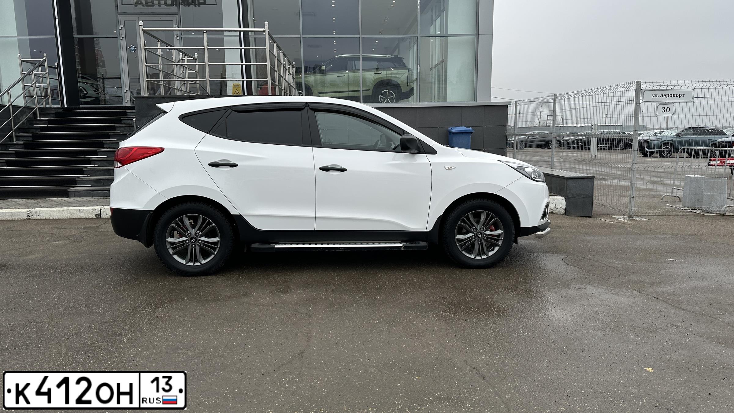 Фото автомобиля HUYNDAI IX35, 2015 — госномер М007ТВ164. Цвет: Белый