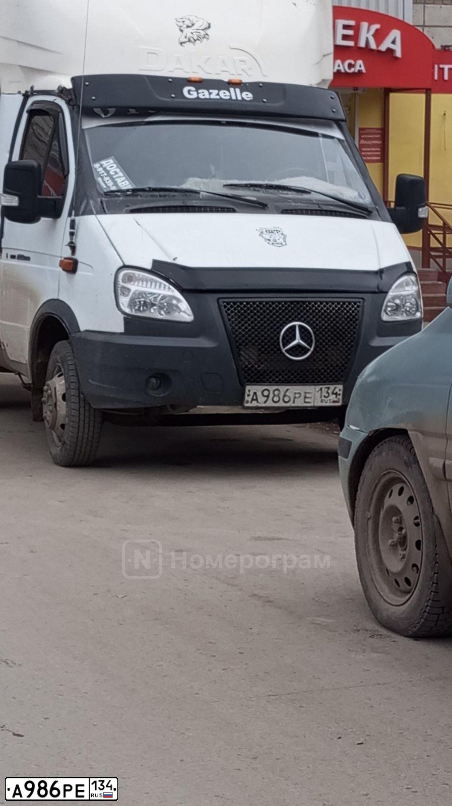 Фото автомобиля GAZ 3302 EL, 2008 — госномер А986РЕ134. Цвет: Белый