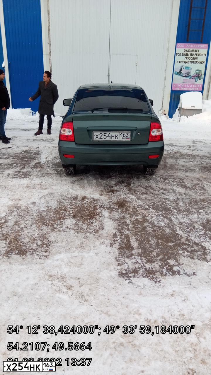 Фото автомобиля LADA PRIORA, 2010 — госномер М779ТХ73. Цвет: СЕРО-СИНЕ-ЗЕЛЕНЫЙ