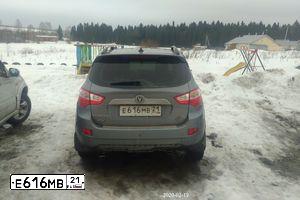 Фото автомобиля CHANGAN CS35, 2014 — госномер Е595СР716. Цвет: СЕРЫЙ