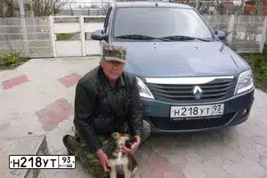 Фото автомобиля RENAULT LOGAN, 2010 — госномер А281АН181. Цвет: СИНИЙ
