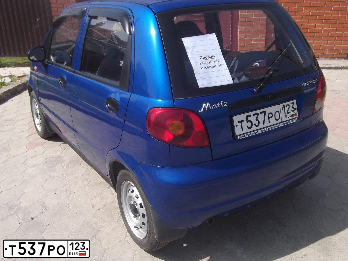 Фото автомобиля DAEWOO MATIZ, 2010 — госномер Р374УХ59. Цвет: СИНЕ-ГЛАЗУРИСТЫЙ