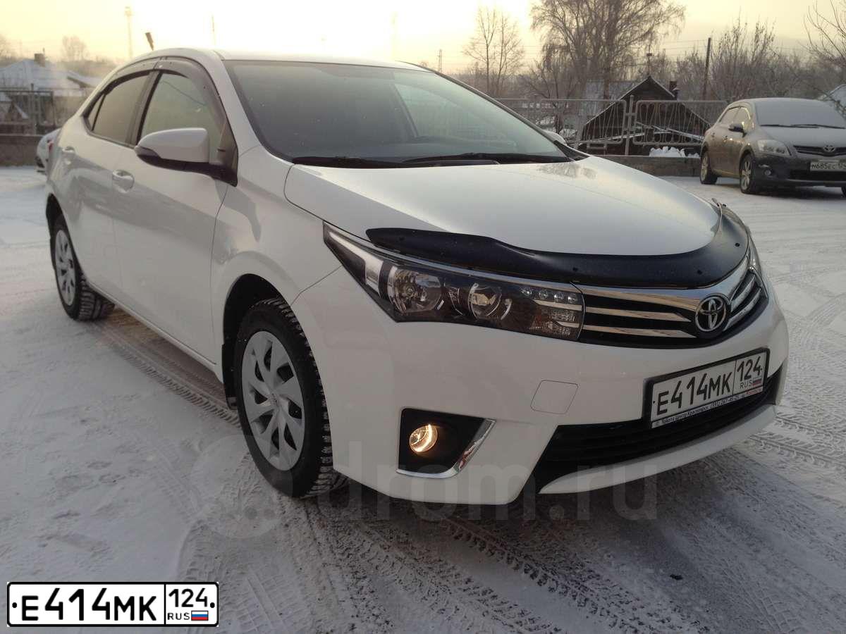 Фото автомобиля TOYOTA COROLLA, 2013 — госномер Е414МК124. Цвет: БЕЛЫЙ