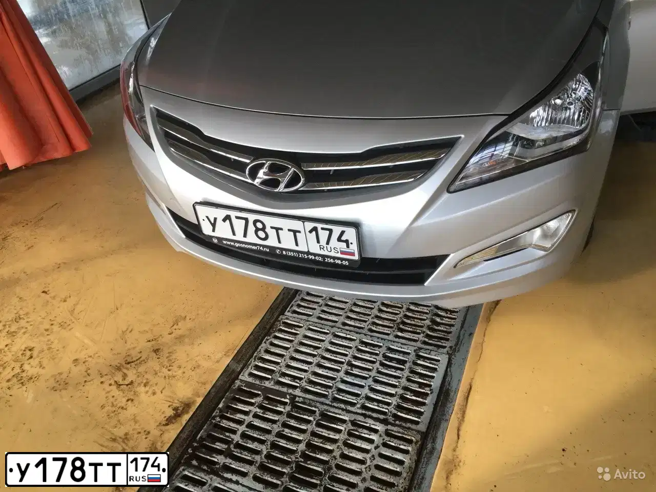Фото автомобиля HYUNDAI SOLARIS, 2016 — госномер У178ТТ174. Цвет: Серебристый