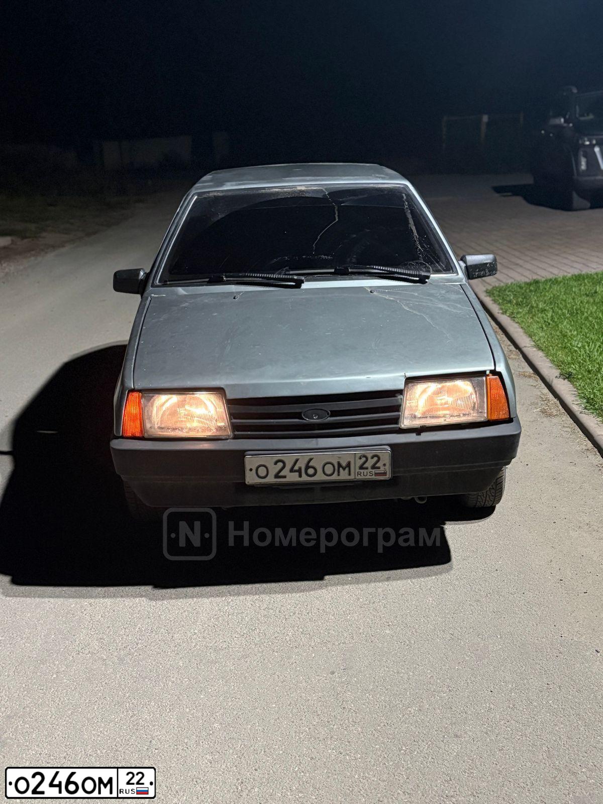 Фото автомобиля LADA 2109 SAMARA, 1994 — госномер О246ОМ22. Цвет: ЗЕЛЕНЫЙ