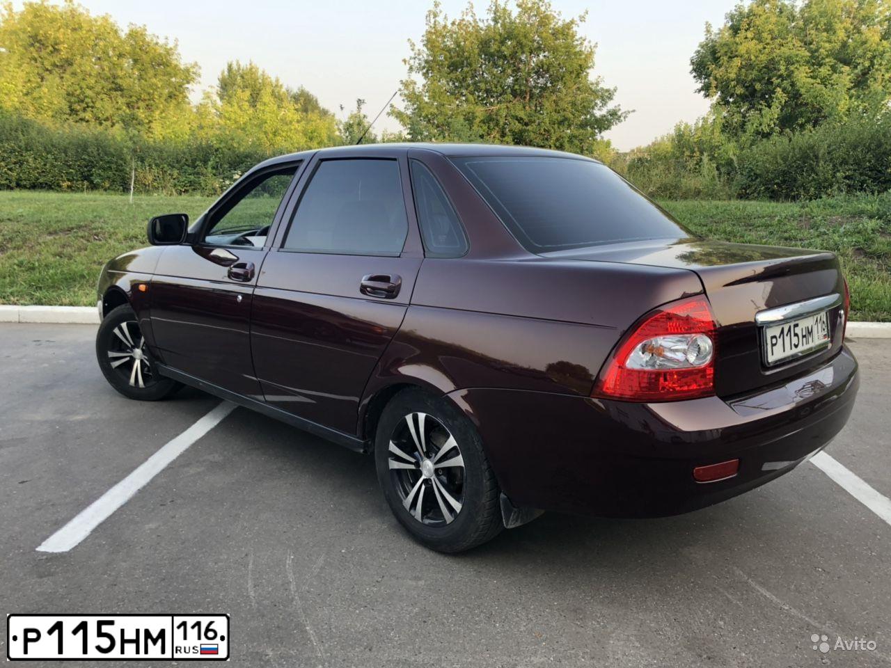 Фото автомобиля LADA 2170 PRIORA, 2012 — госномер Р115НМ116. Цвет: ТЕМНО-ВИШНЕВЫЙ