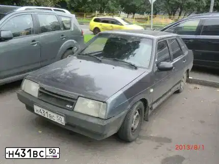 Фото автомобиля LADA 2109 SAMARA, 2000 — госномер Т909ВУ97. Цвет: ФИОЛЕТОВЫЙ ТЕМНЫЙ