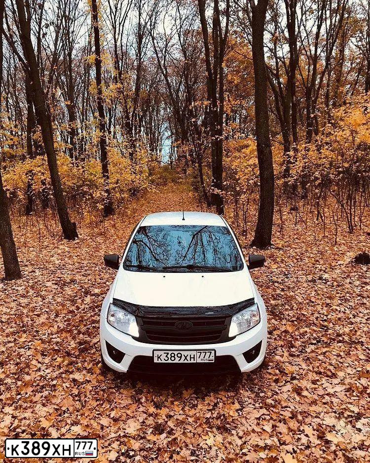Фото автомобиля LADA 2190 GRANTA, 2017 — госномер С109ЕС136. Цвет: Белый