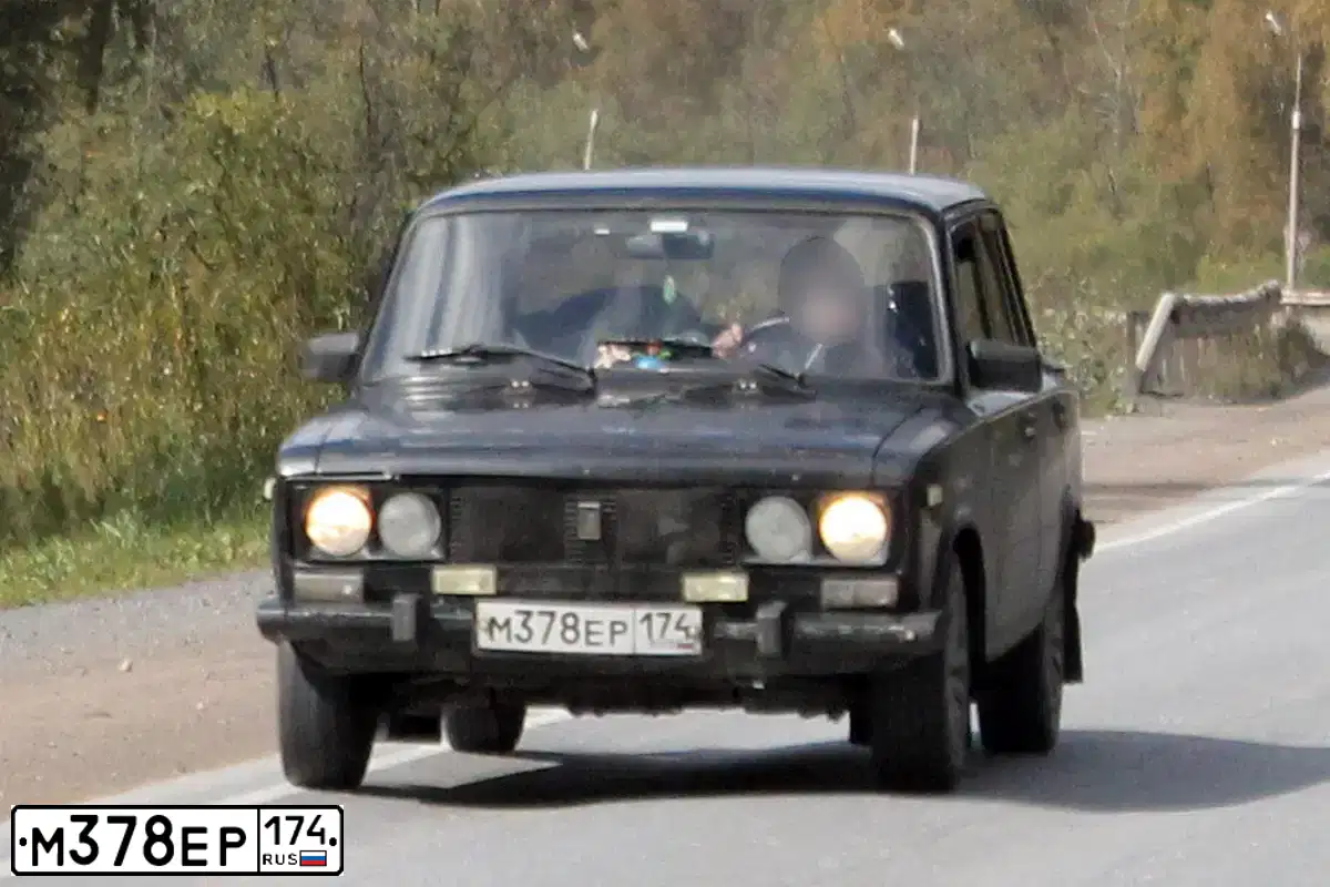 Фото автомобиля ВАЗ 2106, 1998 — госномер М378ЕР174. Цвет: ЧЕРНЫЙ