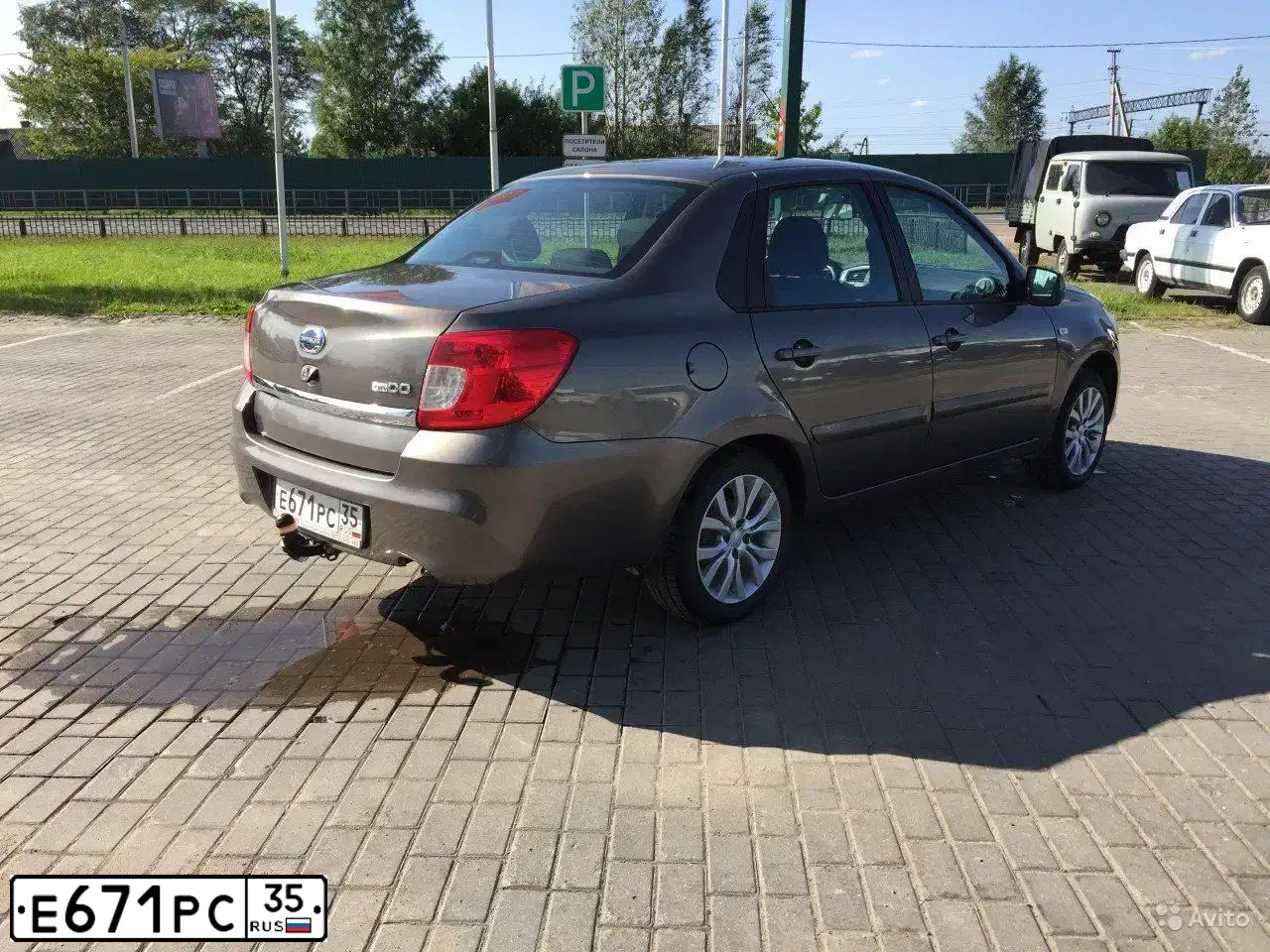 Фото автомобиля DATSUN ON-DO, 2015 — госномер М114ОК35. Цвет: СЕРЫЙ