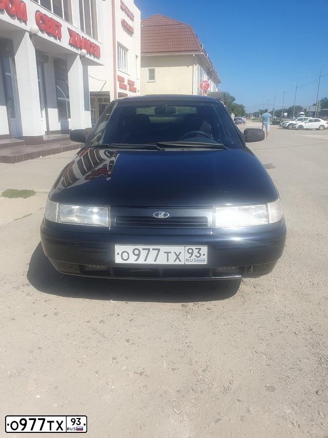 Фото автомобиля LADA 2112, 2007 — госномер О977ТХ93. Цвет: ГРАФИТОВЫЙ  МЕТАЛЛИК