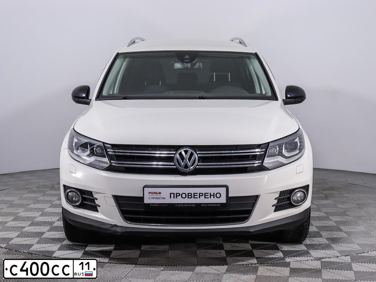 Фото автомобиля VOLKSWAGEN TIGUAN, 2013 — госномер С400СС11. Цвет: Белый