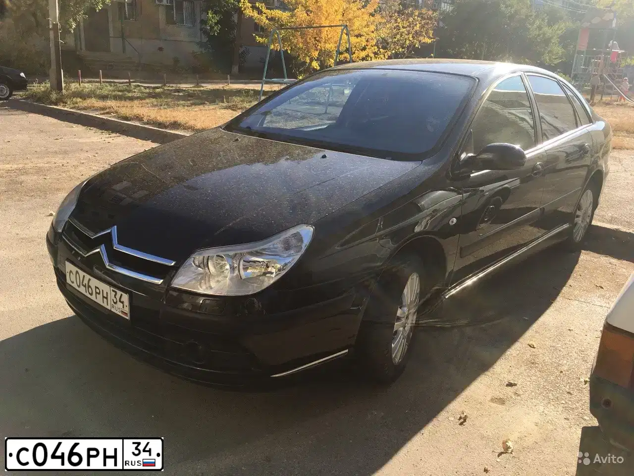 Фото автомобиля CITROEN C5, 2005 — госномер С046РН34. Цвет: ЧЕРНЫЙ