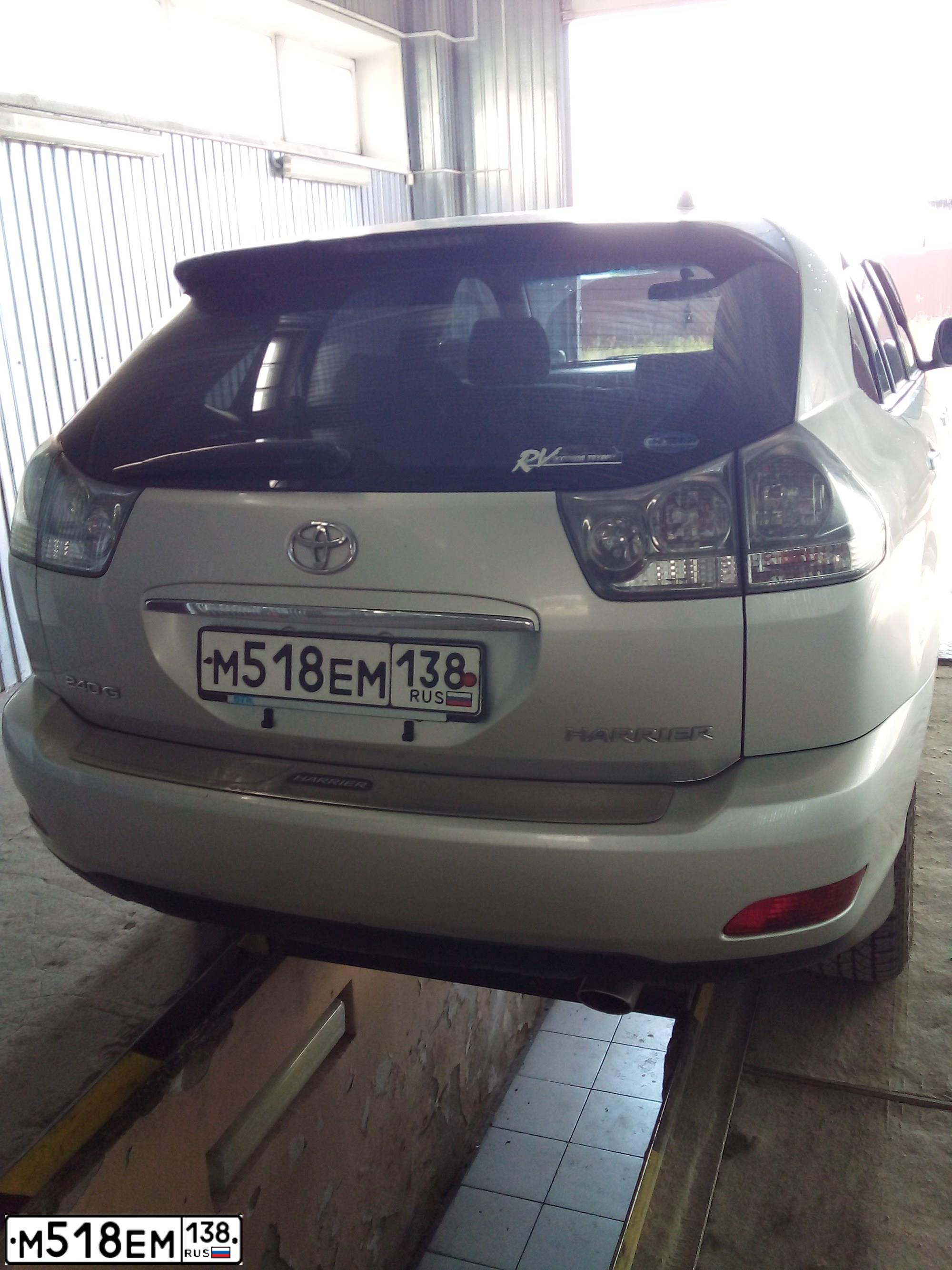 Фото автомобиля TOYOTA HARRIER, 2003 — госномер М518ЕМ138