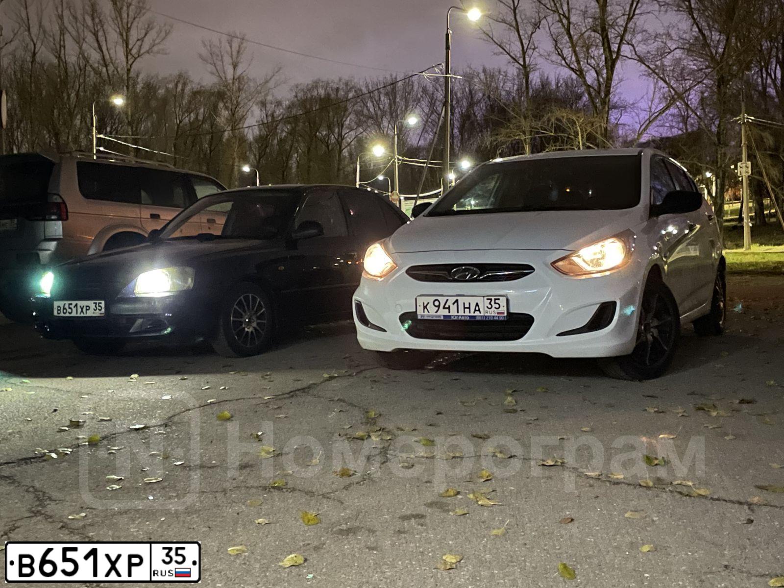 Фото автомобиля TAGAZ ACCENT, 2008 — госномер О640МВ29. Цвет: синий