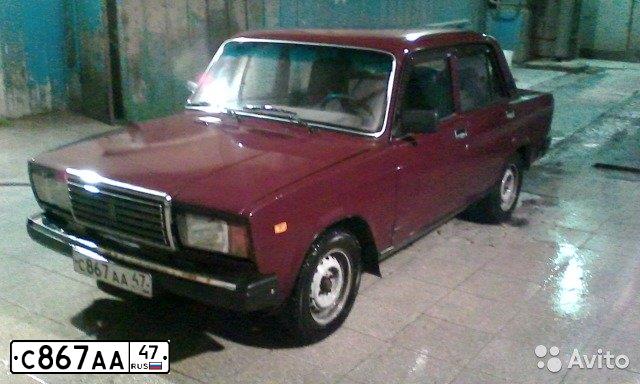 Фото автомобиля LADA 2107, 2007 — госномер С867АА47. Цвет: ТЕМНО-ВИШНЕВЫЙ