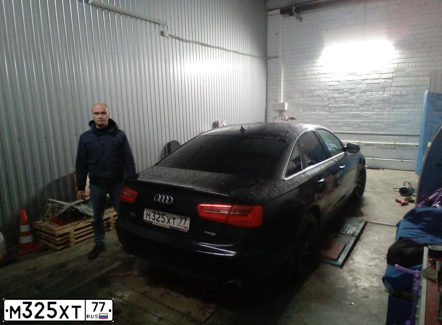 Фото автомобиля AUDI A6, 2013 — госномер В100ТВ716. Цвет: ЧЕРНЫЙ