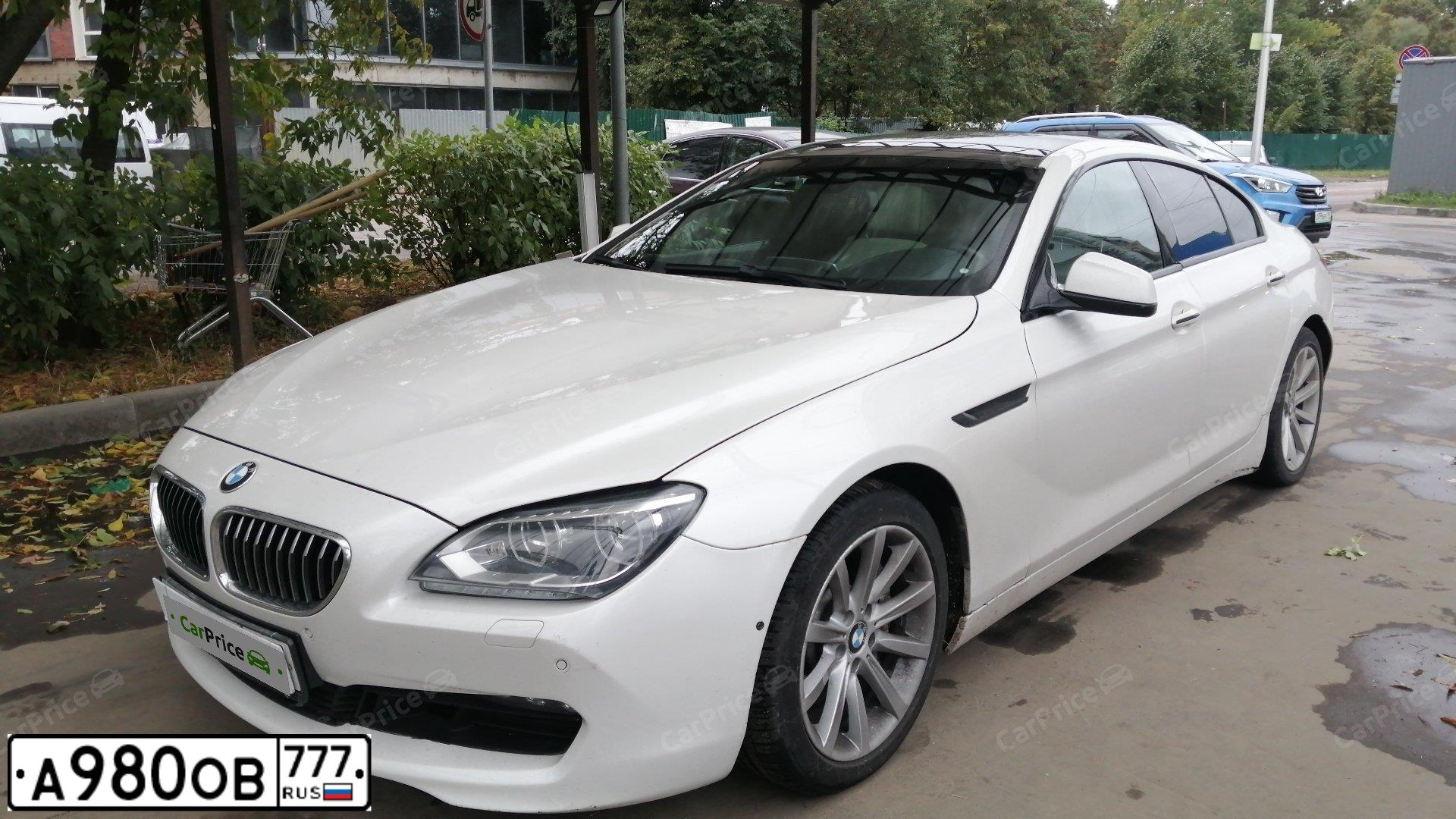 Фото автомобиля BMW SERIE 6 GRAN COUPE, 2013 — госномер В640МУ797. Цвет: Белый