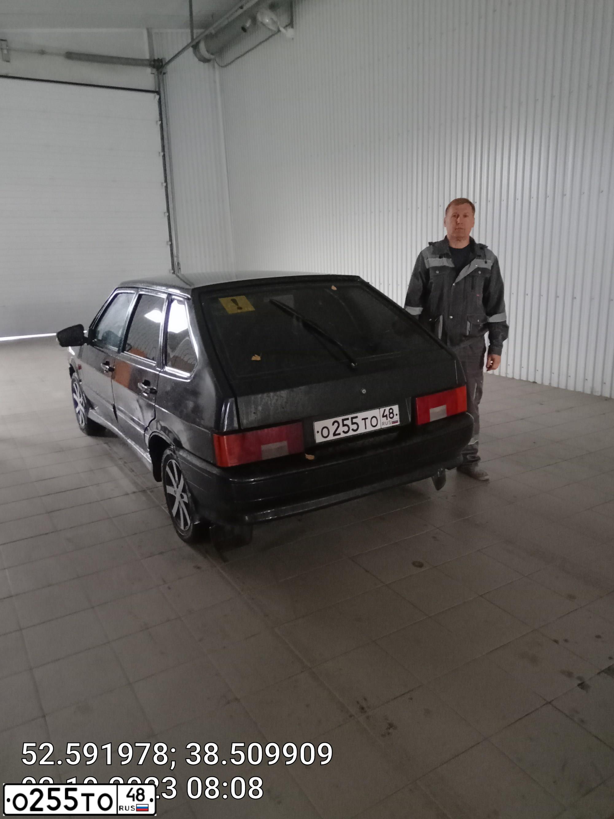 Фото автомобиля LADA 2114 SAMARA, 2007 — госномер О255ТО48. Цвет: ГРАФИТОВЫЙ МЕТАЛЛИК